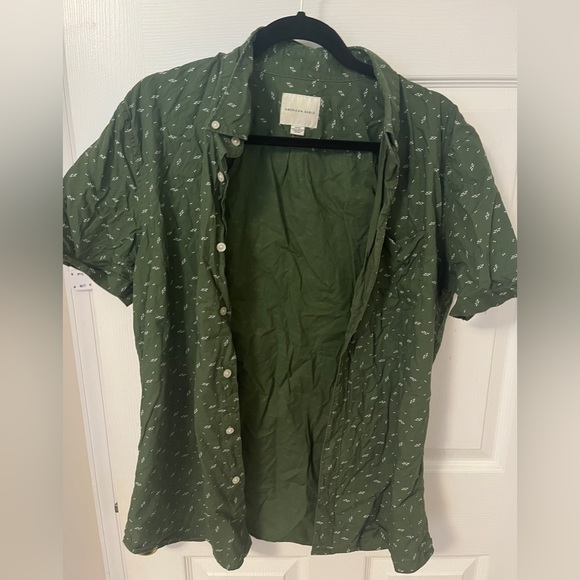 American Eagle Geometric Men’s Button Up - Picture 1 of 3